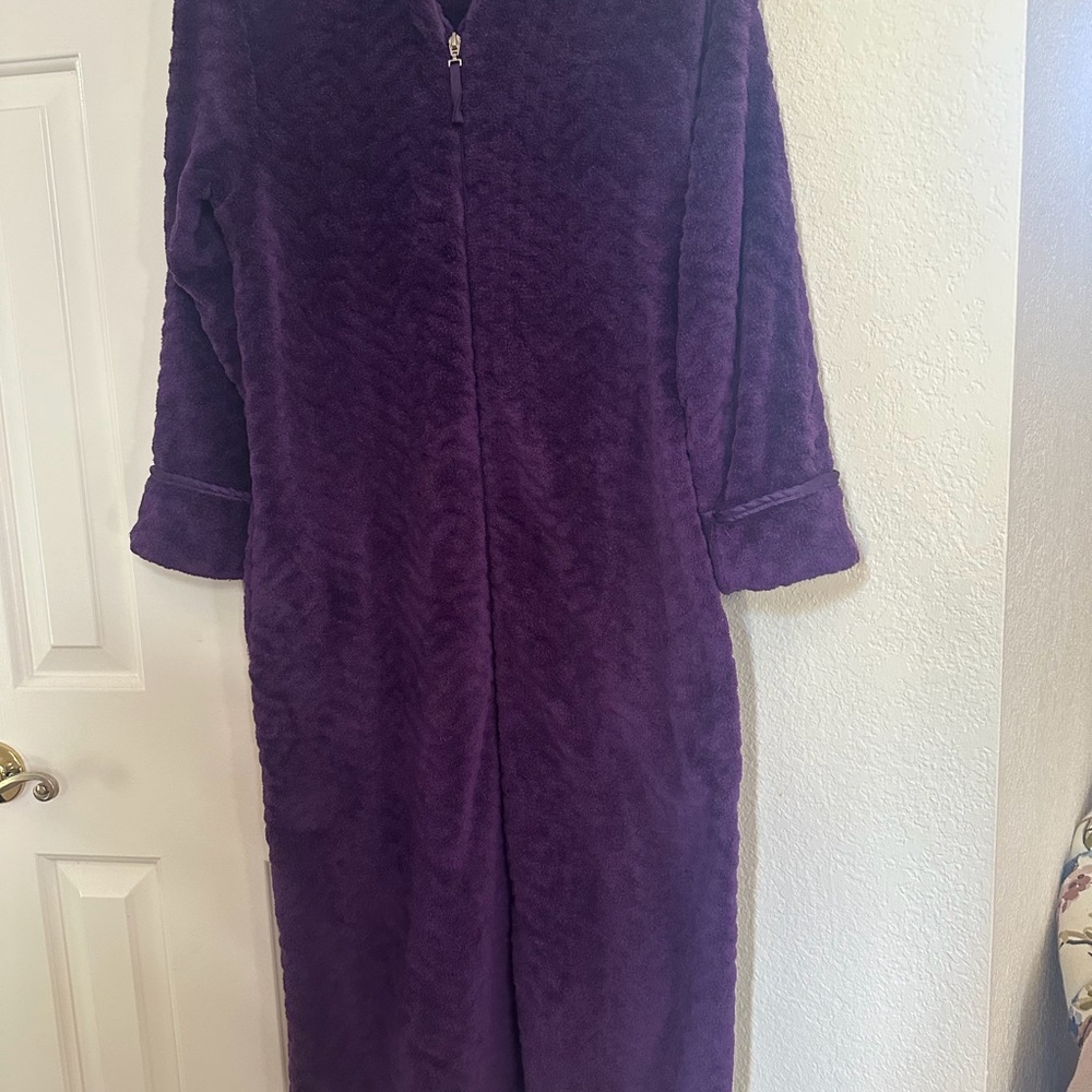 OSCAR de la RENTA (S/M) Purple Long Robe - Picture 4 of 13